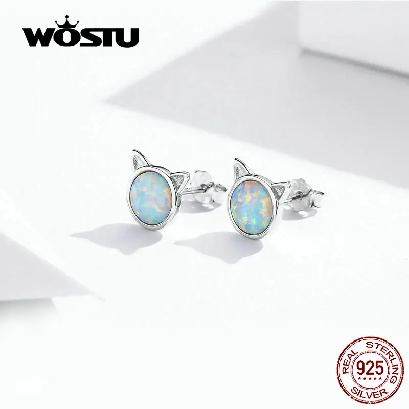 Серьги-пусеты WOSTU из серебра 925