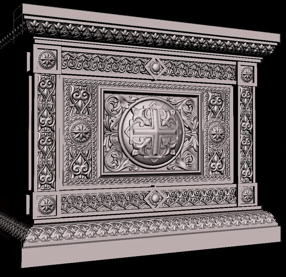 Изысканная 3d коробка рельефная модель STL файлы для ЧПУ маршрутизатора гравировки