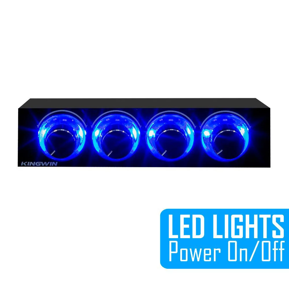 Контроллер скорости вентилятора 4-канальный с светодиодный-управлением до 4