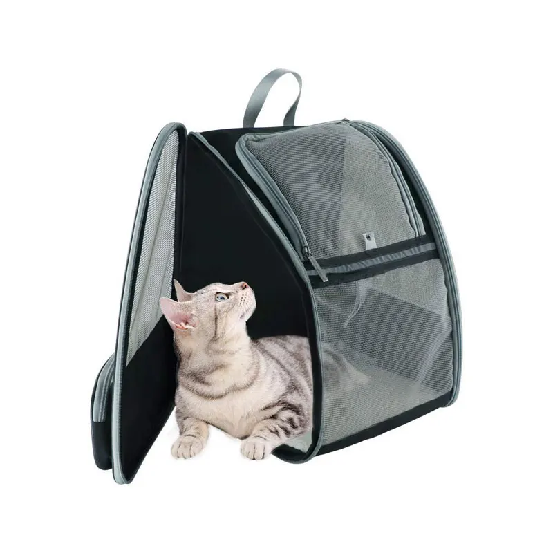 

Pet Cat dog Carrier Backpack Foldable Travel Bag Innovative Breathable Traveler Bubble Mesh Backpack for Small Dogs or Cats