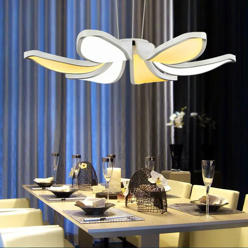 Светильник подвесной современный LED-лампа из акрила в форме цветка Getop для гостиной, кофейни, спальни, ресторана, кабинета настольных работ.