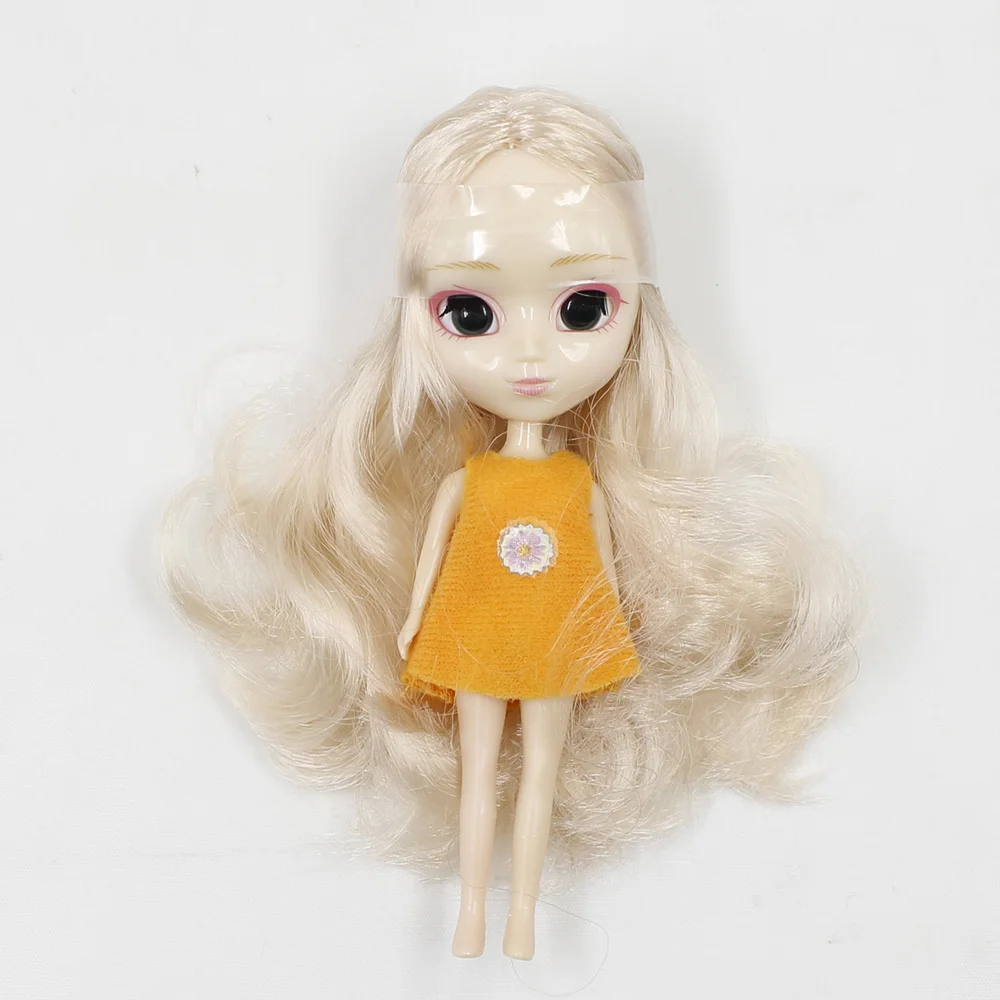 Мини кукла Blyth без челки 12 см много видов hari с случайным платьем DIY модные игрушки |