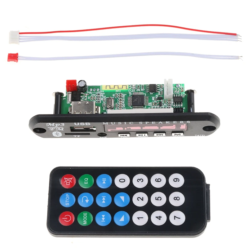 Kebidu Bluetooth USB MP3 DC 12 В источник питания FM радио декодер плата аудио модуль для
