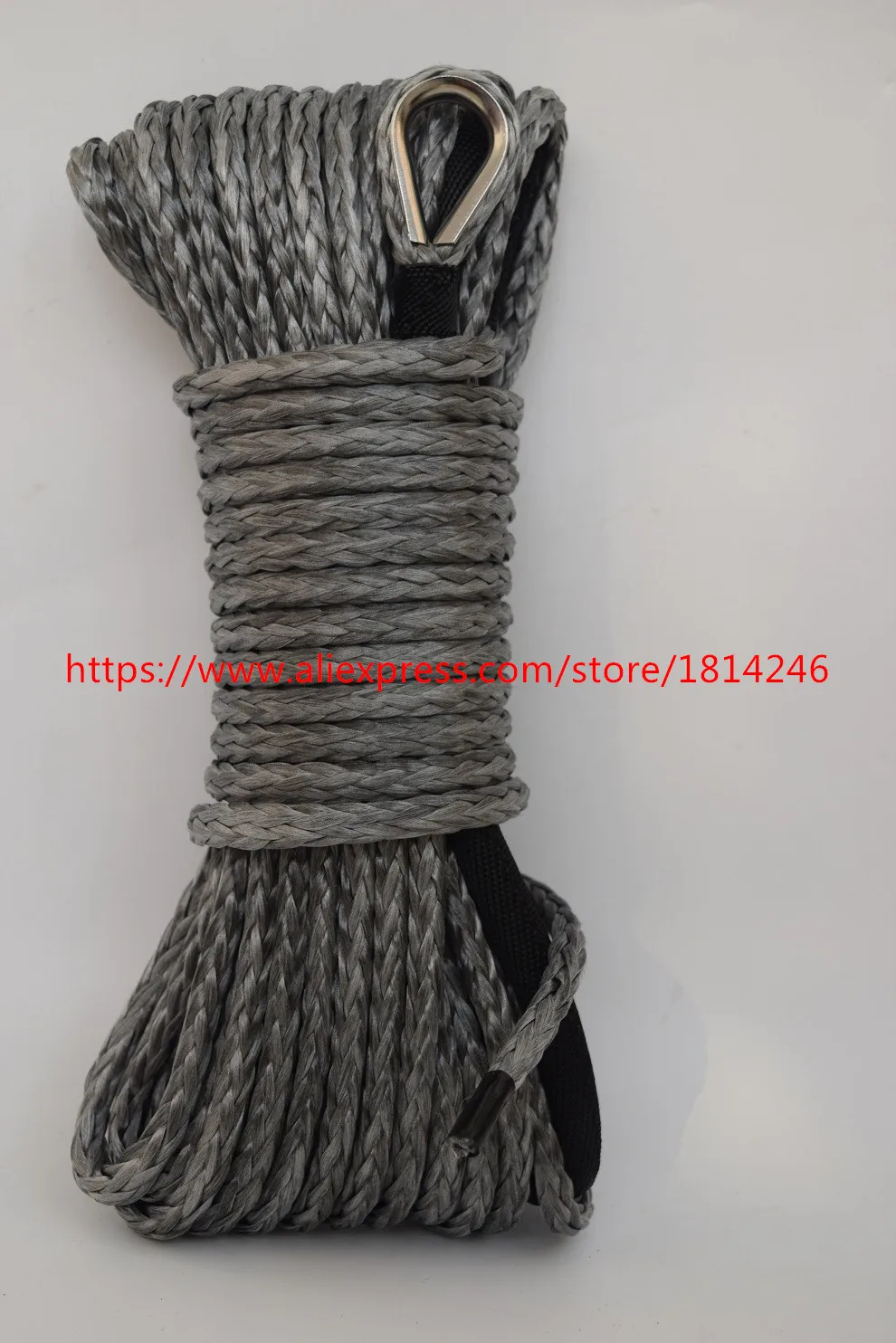 

Grey 6mm*15m Off Road Rope,ATV Winch Cable,ATV Winch Line,Synthetic Rope