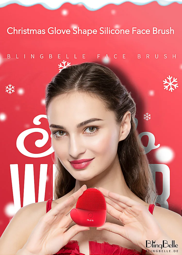 BlingBelle силиконовая электрическая щетка для лица грязная кисточка для чистки пор силиконовая кисть для лица косметологическая для ухода за кожей лица Инструменты