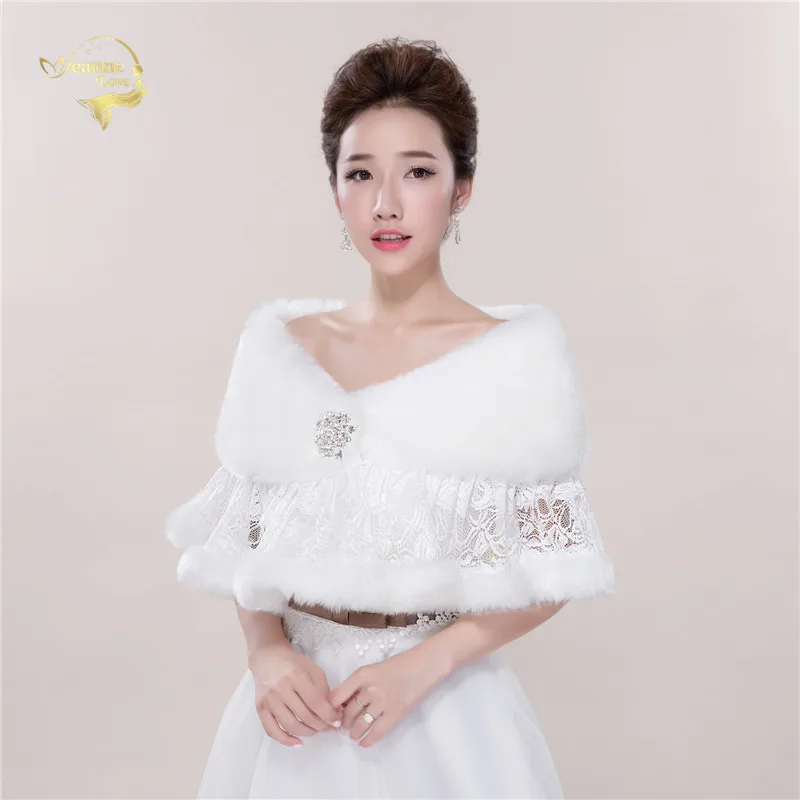 

Autumn Winter Ostrich Fur Shawl For Wedding Accessories Bridesmaid Wedding Wrap Turkey Fur Bridal Cape Outerwear Female OJ00198