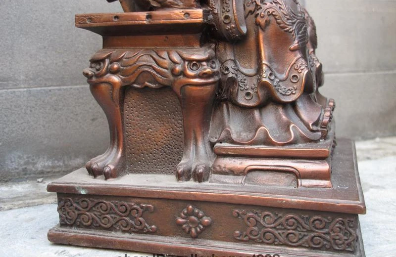 Китайская красная бронза Феникс императрица королева мать Западной богини