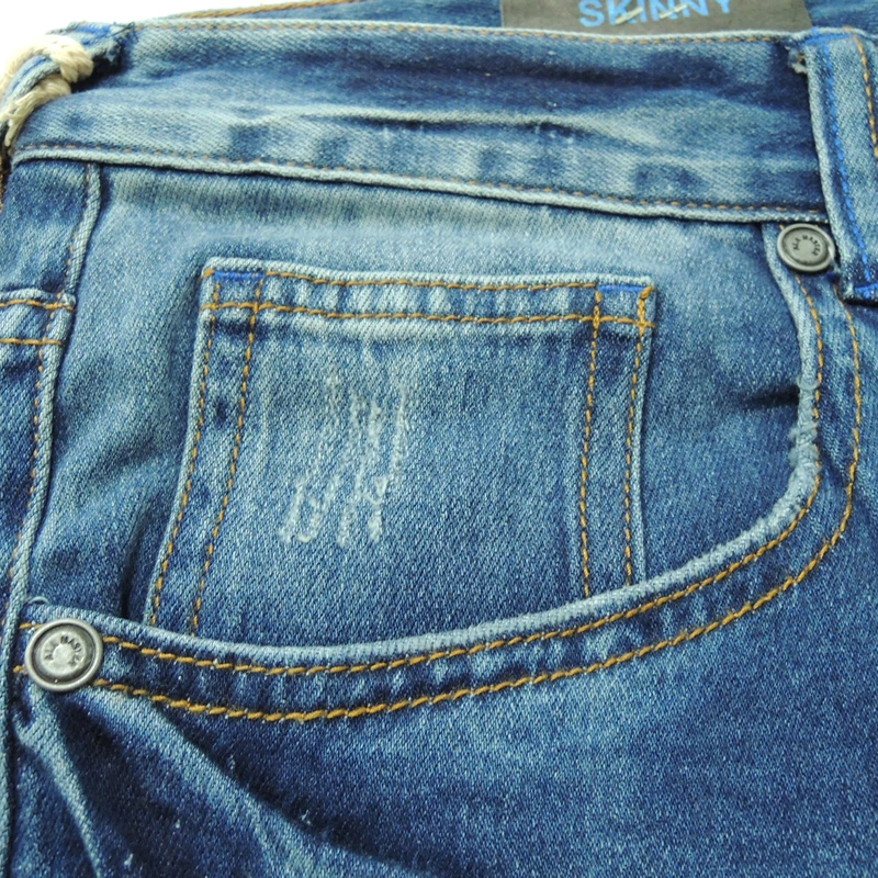 SAMHI BUGLE обтягивающие джинсы мужские Модные повседневные Мужские брендовые новые