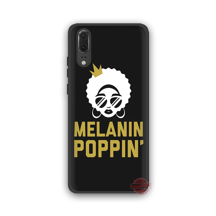 WEBBEDEPP 2 бунц меланина попсовое черная девочка мягкий чехол для Huawei P8 P9 P10 P20 P30 Lite рro