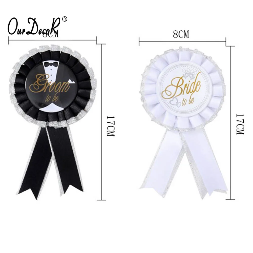 OurDecor курица девичник вечерние белого цвета с надписью &quotbride to be&quot значок розетка