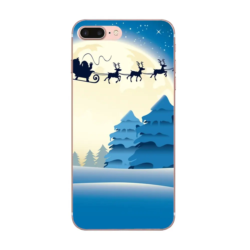 Мягкий оригинальный Рождественский мультяшный Санта-Клаус для Galaxy J1 J2 J3 J330 J4 J5 J6 J7