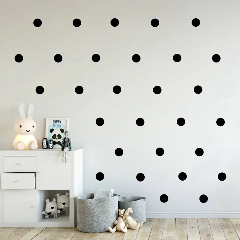 120/70 шт. съемные круглые наклейки в горошек|removable wall decals|wall decalssticker remover |