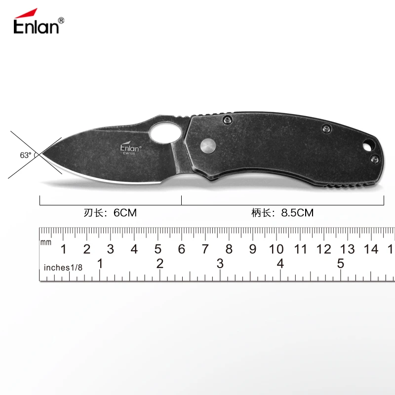 Тактический складной нож ENLAN EW105 8Cr13mov сталь ручка 420 58Hrc Складные карманные ножи