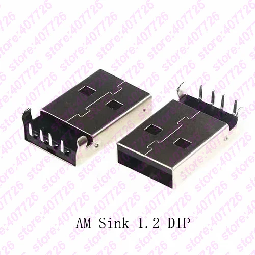 10 шт. USB 2 0 разъем типа A 4 контактный AM для раковины 5 SMT /Sink 1 DIP кабель пайки|usb 4pin|usb 2.0