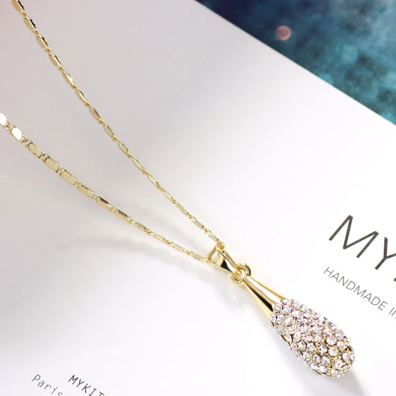 Ювелирные наборы Neoglory Стразы с эффектным ожерельем и серьгами для женщин 2020