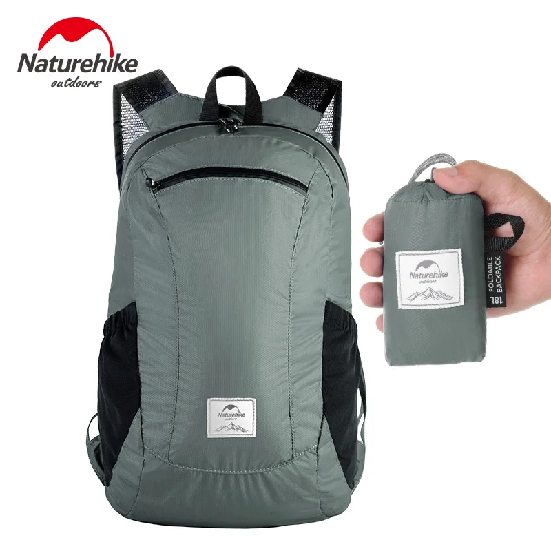 Складной легкий Силиконовый водонепроницаемый рюкзак Naturehike 18L Ультралегкая