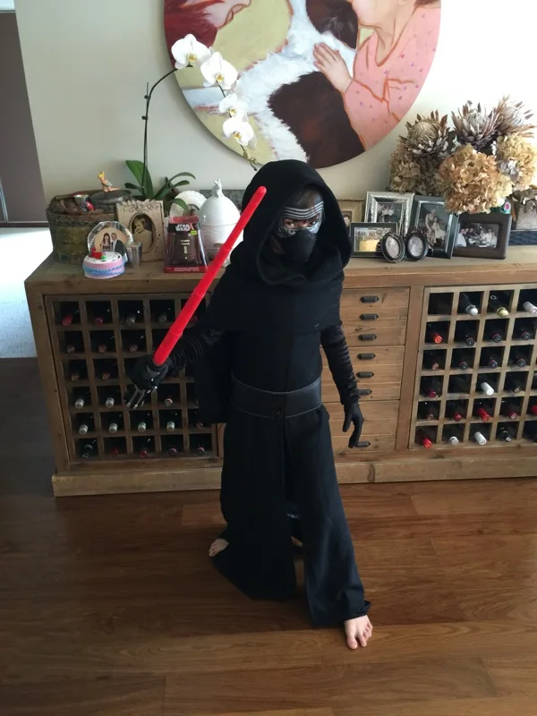 Новый костюм Звездных Войн + маска Пробуждение силы кило Рен костюмы для косплея