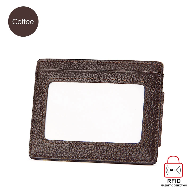 Модные кошельки из натуральной воловьей кожи с зажимом для денег унисекс мужчин