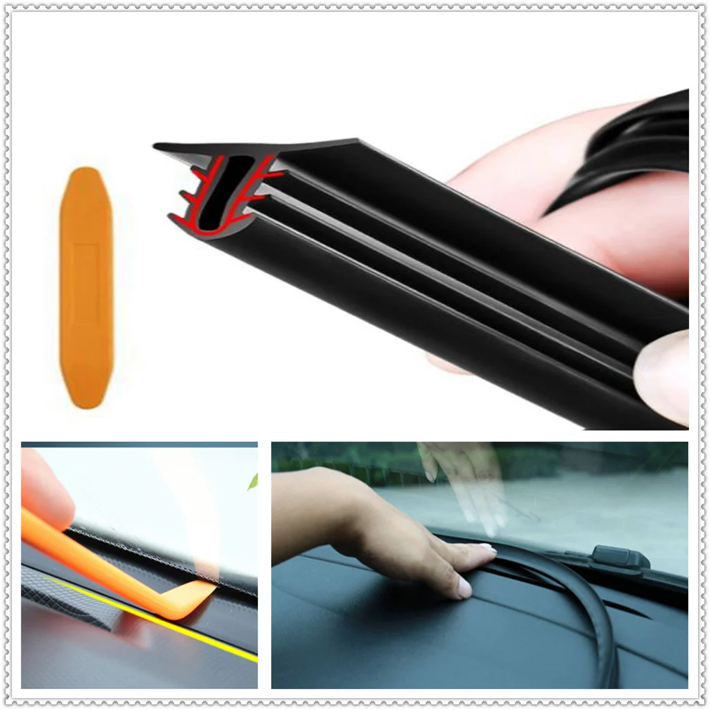 

UType 1.6M Car Dashboard Strip Front Windshield Sealing Rubber Strips for Nissan TEANA QASHQAI BLUEBIRD SUNNY TIIDA PALADIN