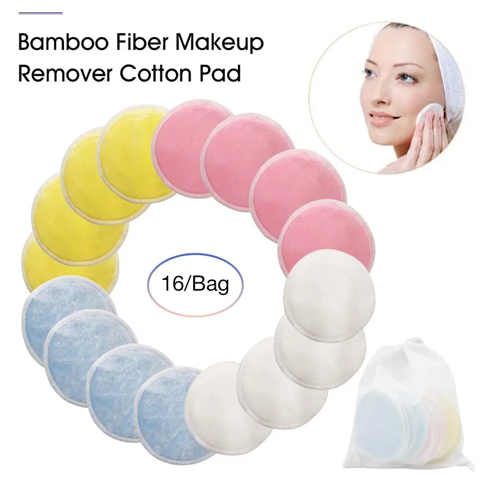 2019 Новые горячие бамбуковые многоразовые органические ватные диски для снятия
