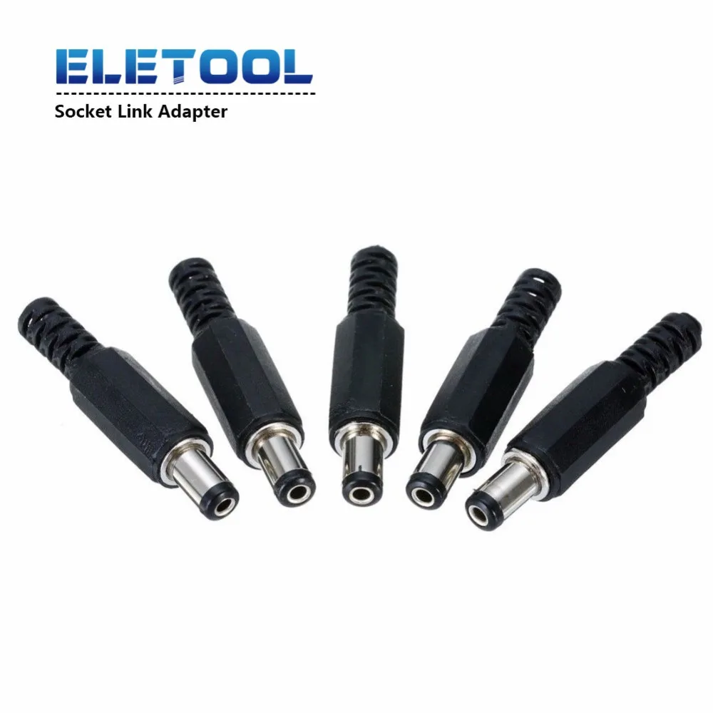 1/2/5PCS 2.1mm x 5.5mm Male Plug + Female Socket Panel Mount Jack DC Connector Adapter 12V/3A PN36 | Обустройство дома