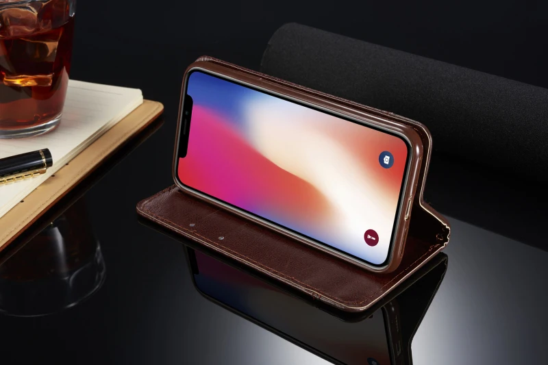 Кожаный флип-чехол для iPhone 11 Pro X XR XS Max роскошный магнитный держатель для карт кошелек чехол для iPhone 8 7 6 6S Plus 5 чехол для телефона s