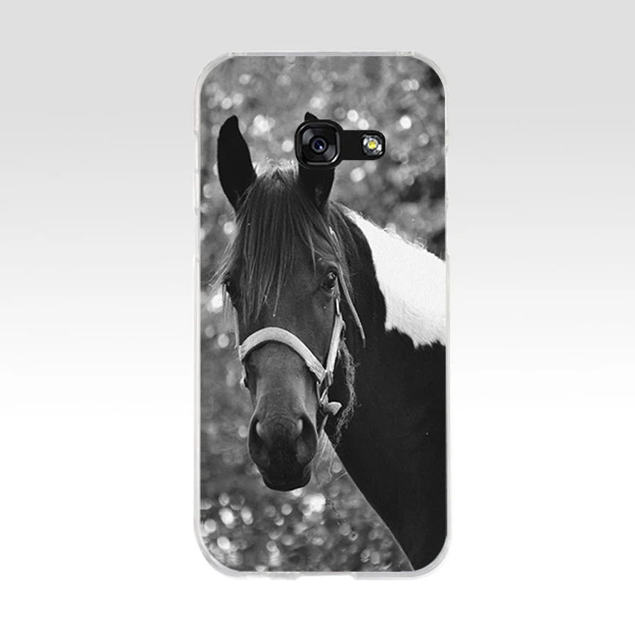 62AQ Horse Portrait head Soft Silicone Tpu Cover phone Case for Samsung galaxy a3 a5 2016 2017 a6 A8 2018 | Мобильные телефоны и