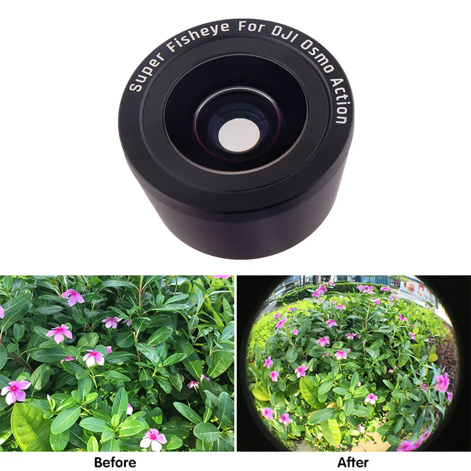 

For Osmo Action Sport Camera Lens Filter Fisheye Lens 15X Macro Lens For DJI Osmo Action Optical Glass Lenses Accessories