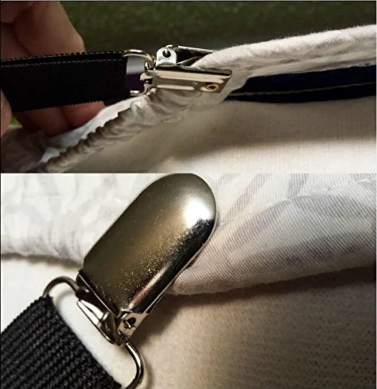 

Bed Sheet Clip Round Long Adjustable Crisscross Sheet Straps Grippers Six Sides Fit for All Size And Shape Bed Round Table