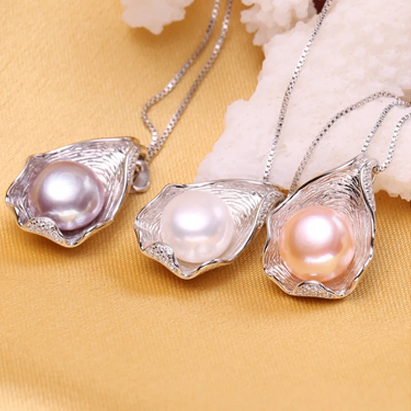 Ожерелье с натуральным жемчугом Богемия 2017 новинка белый розовый фиолетовый