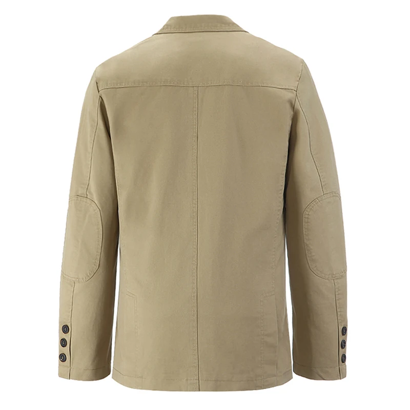 Фирменная Новинка Блейзер Для мужчин Повседневное хлопковая джинсовая парка slim