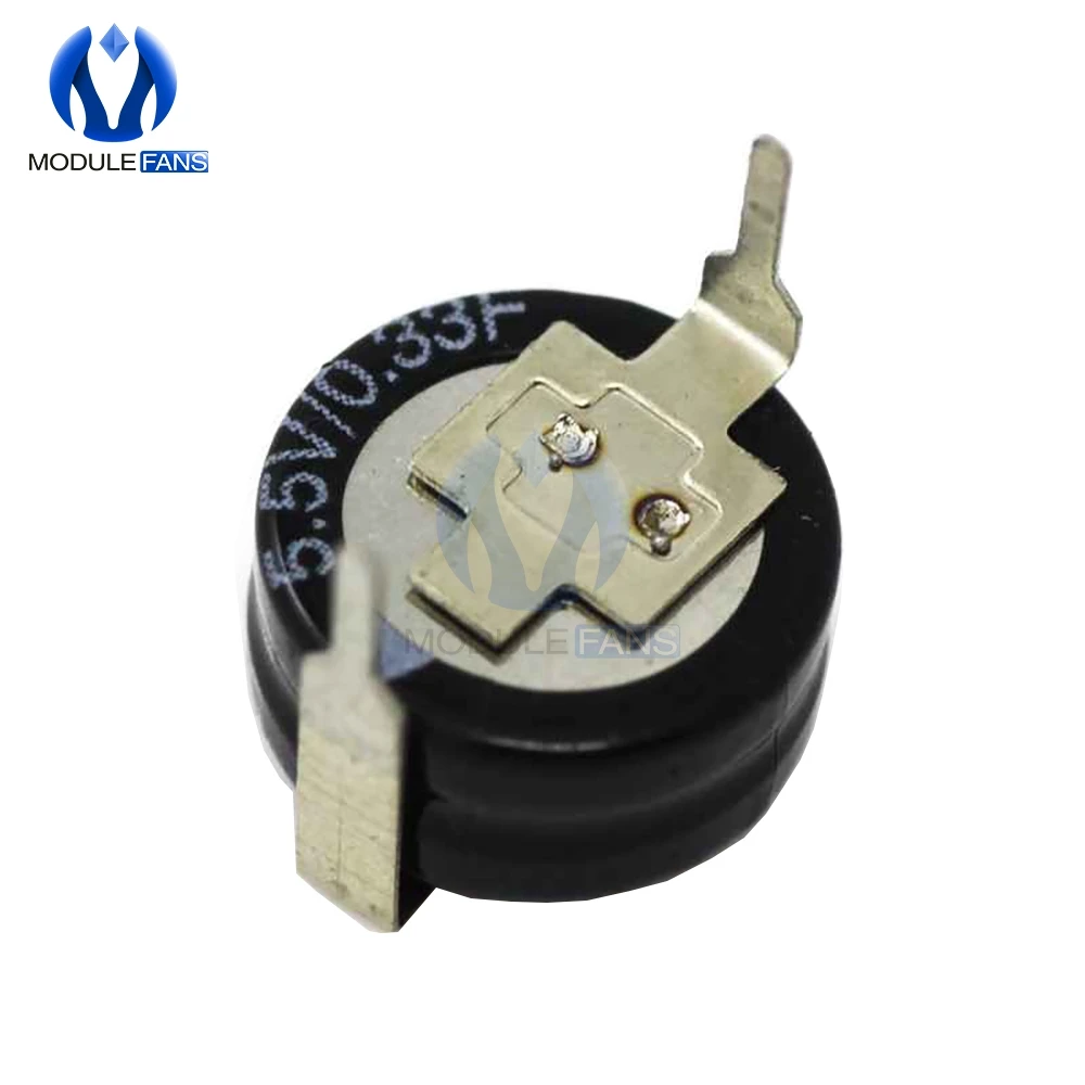 Фарадный конденсатор с алюминиевой крышкой, 5,5 V 0.22F 0.33F 0.47F 0.68F 1F 1.5F 4F низкая ESR C-Тип H-Тип V-Тип H C V Стиль Diy Электронные супер конденсатор с алюминиевой крышкой