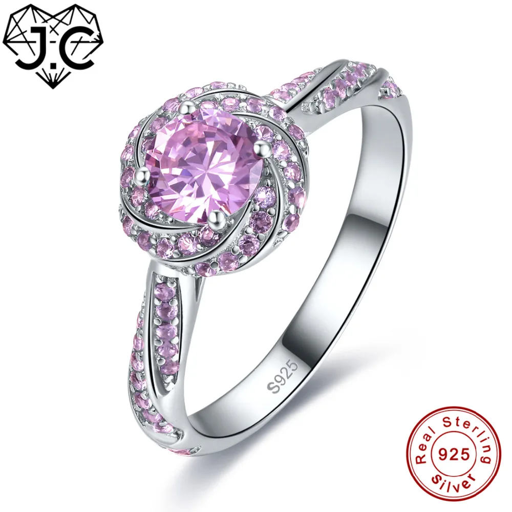 Женское кольцо из серебра 925 пробы с сапфиром и розовым белым топазом|ring size|ring size