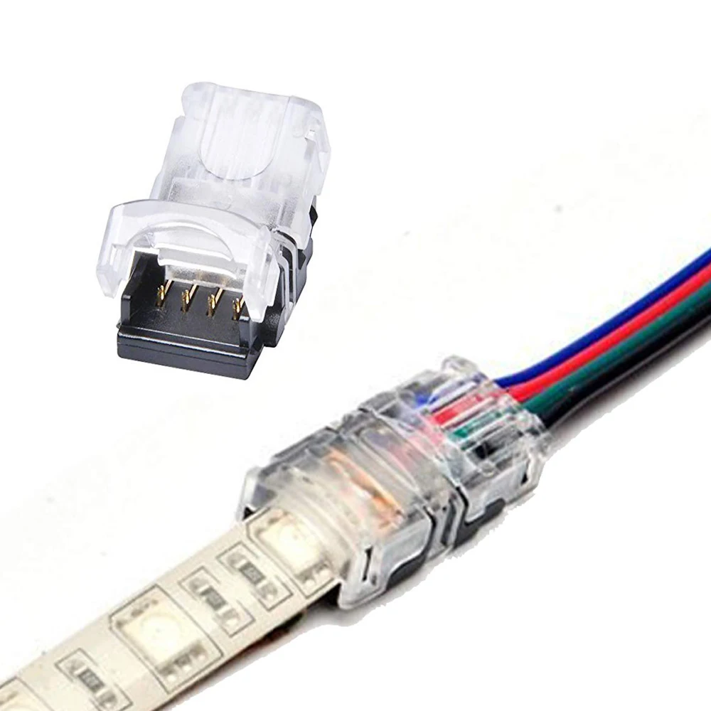 RGB RGBW Светодиодная лента коннектор 2Pin 5pin 4pin PCB беспайный переходник для