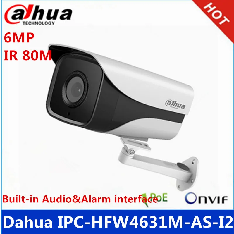 Dahua телефон 6 МП IP камера встроенный разъем для SD карты и аудио сигнализации IP67 IR80M