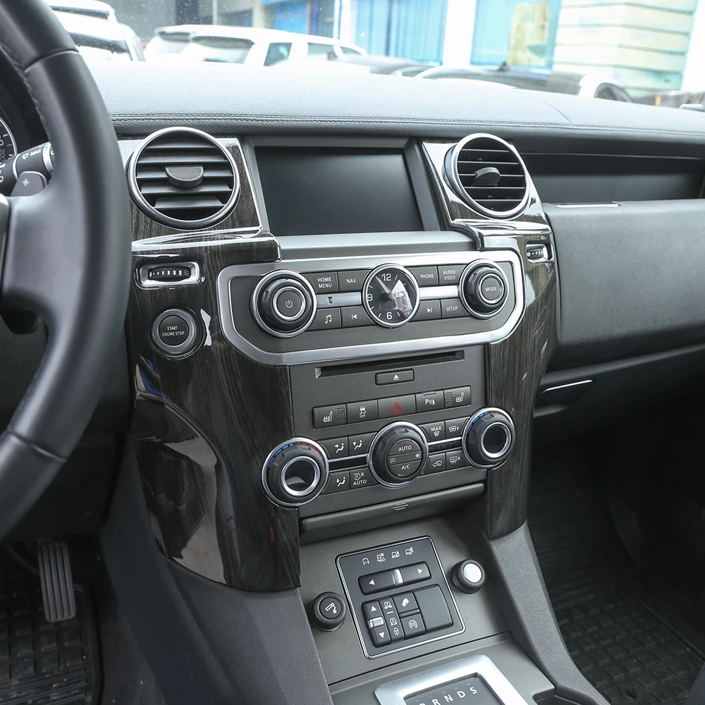 2 шт. для Land Rover Дискавери 4 2013- ABS центральной консоли Панельное Литье отделка автомобиля аксессуары