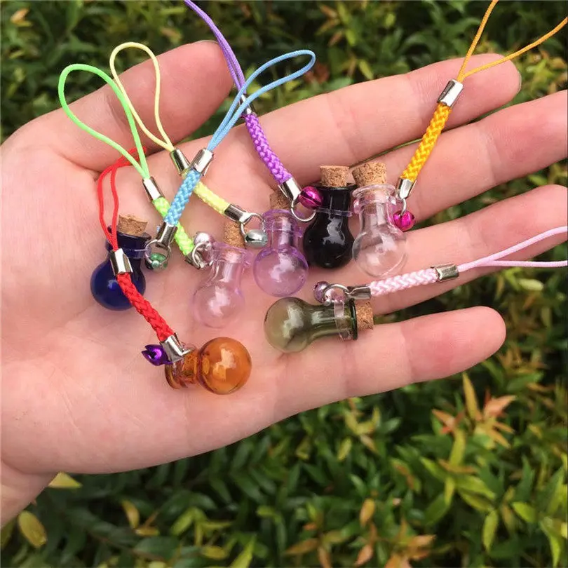 Подвески в форме бутылочки миниатюрные браслеты с колокольчиками бутылочек