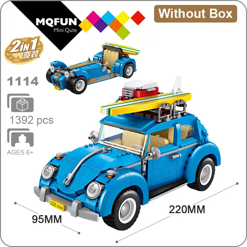 LOZ 1114 Without Box LOZ Technic Мини Строительные блоки прицеп для продажи хот-догов автомобиль собрать детей развивающие игрушки для детей создатель мороженого грузовик - Цвет: LOZ 1114 Without Box