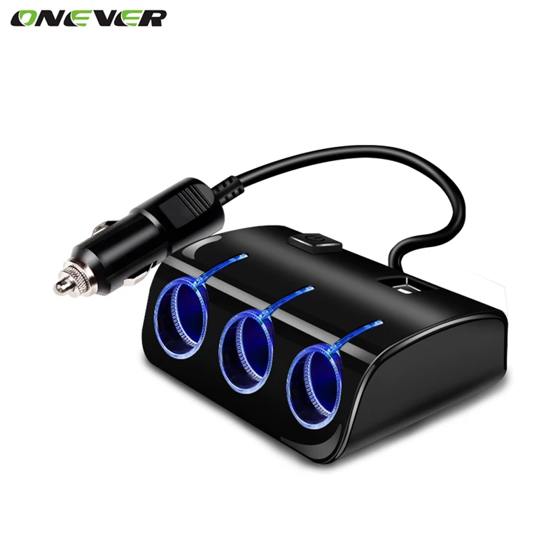 Автомобильный прикуриватель с 3 портами USB 120 Вт 5 В|charger 12v|charger chargercharger lighter |