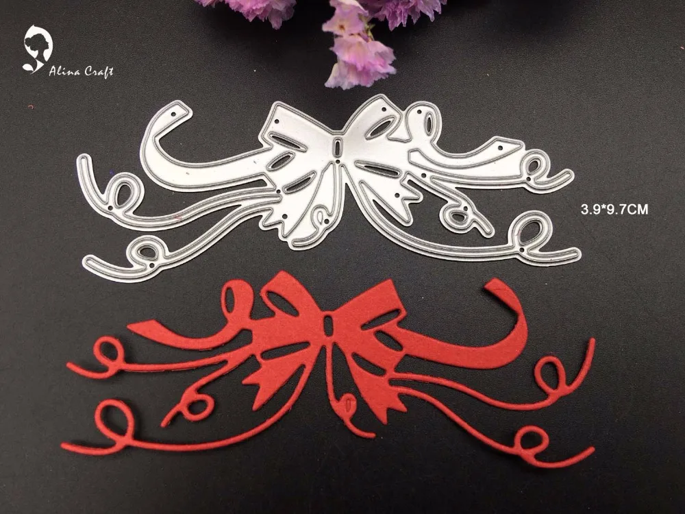 Металлические пресс-формы подарочная коробка бант для скрапбукинга бумаги