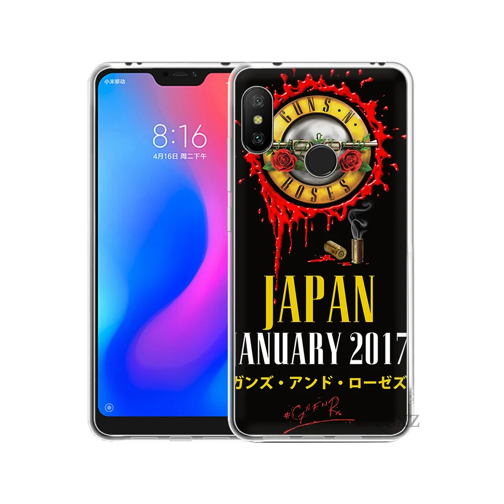 Чехол Gerleek для сотового телефона guns N Roses Xiaomi Redmi Note 4 4X5 6 Pro защитный