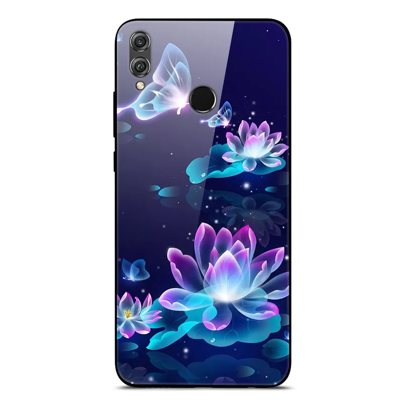 Закаленное Стекло чехол для huawei Honor 7C 7A Pro 7 A Y5 Lite Y6 Prime Y7 Y9 Y7 Y6 Pro Чехол Мягкий бампер задний Чехол