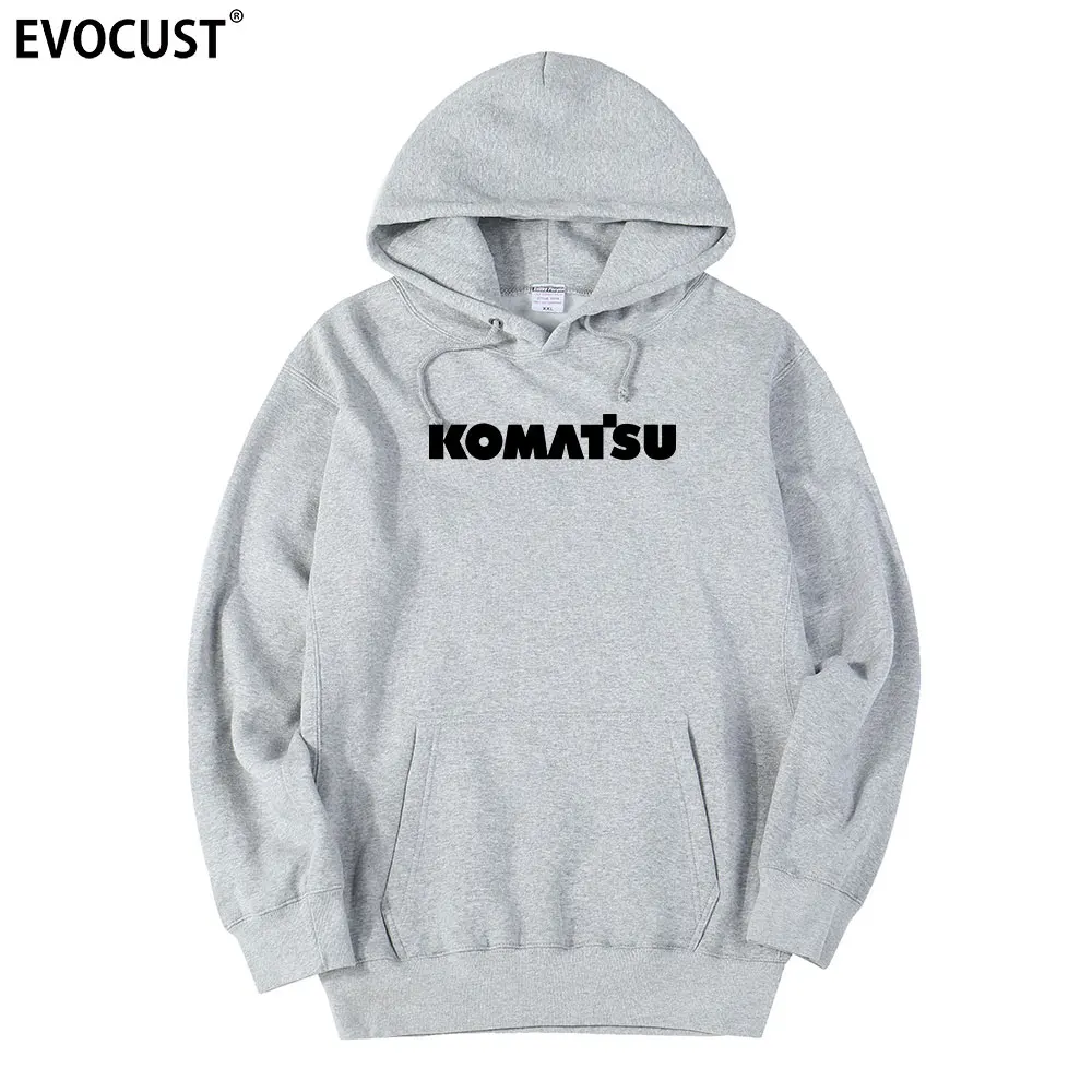 Толстовки Komatsu для мужчин и женщин унисекс чесаный хлопок | Мужская одежда