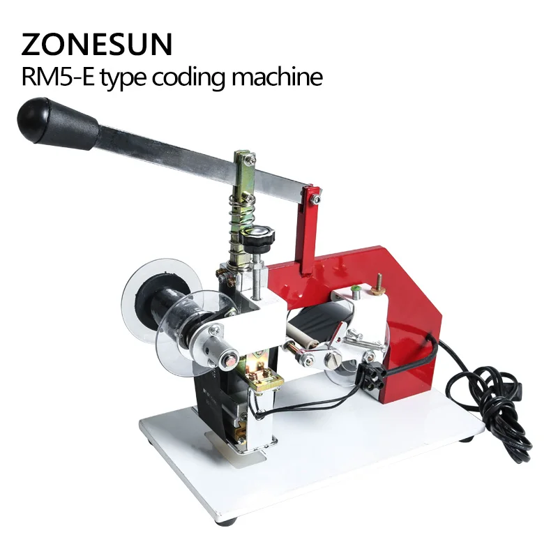 ZONESUN ZY RM5 E цветная лента горячая печатная машина тепловой ленточный принтер PT PE KT