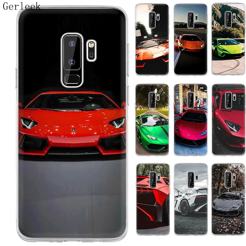 Спортивный автомобильный чехол Desxz Lamborghini для Samsung Galaxy S3 S4 S5 S6 S7 Edge S8 S9 S10 Plus S10e |