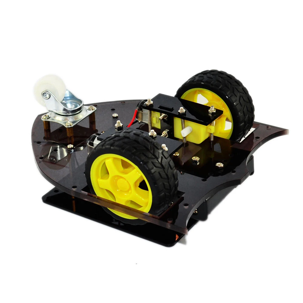 2wd умный автомобильный шасси для Arduino самодельный робот акриловый вертел два TT
