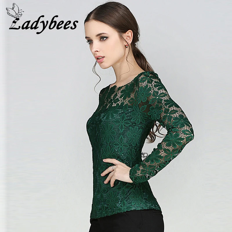 Willstage Women XXXXXL Plus size T-shirts Long Sleeve Lace Tops oversize 5XL Shirt Floral Casual Slim Tee 2019 Autumn Clothing | Женская