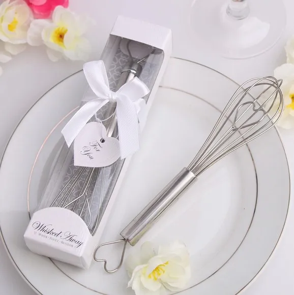 

wedding party giveaways and gift for guest--"The Perfect Mix" Kitchen Whisked Away Heart Whisk bridal shower favor 80pcs/lot