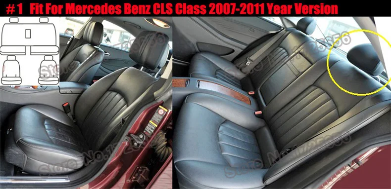 AutoDecorun сиденье из натуральной кожи подушки для Mercedes-Benz CLS350 CLS 320 500 300 260 сиденья Поддержка автомобиля Средства для укладки волос