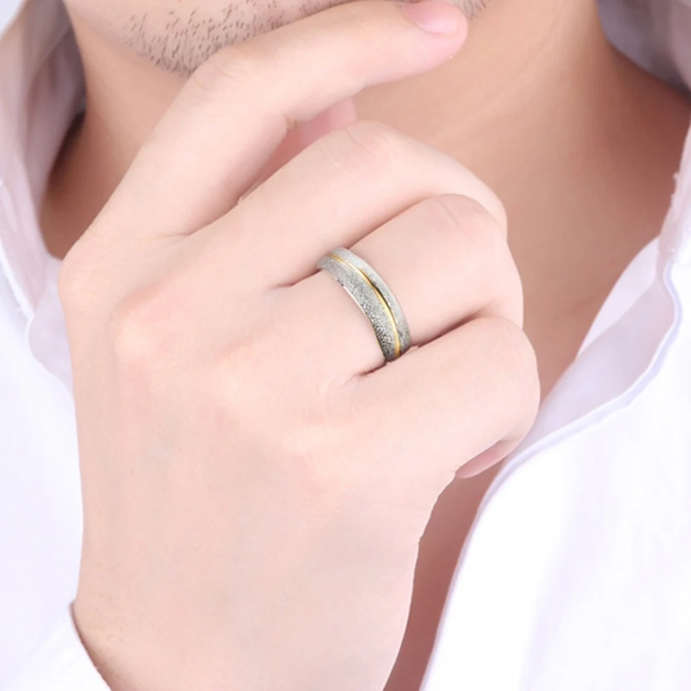 Модные матовые свадебные украшения из нержавеющей стали|ring stainless|ring stainless steelstainless